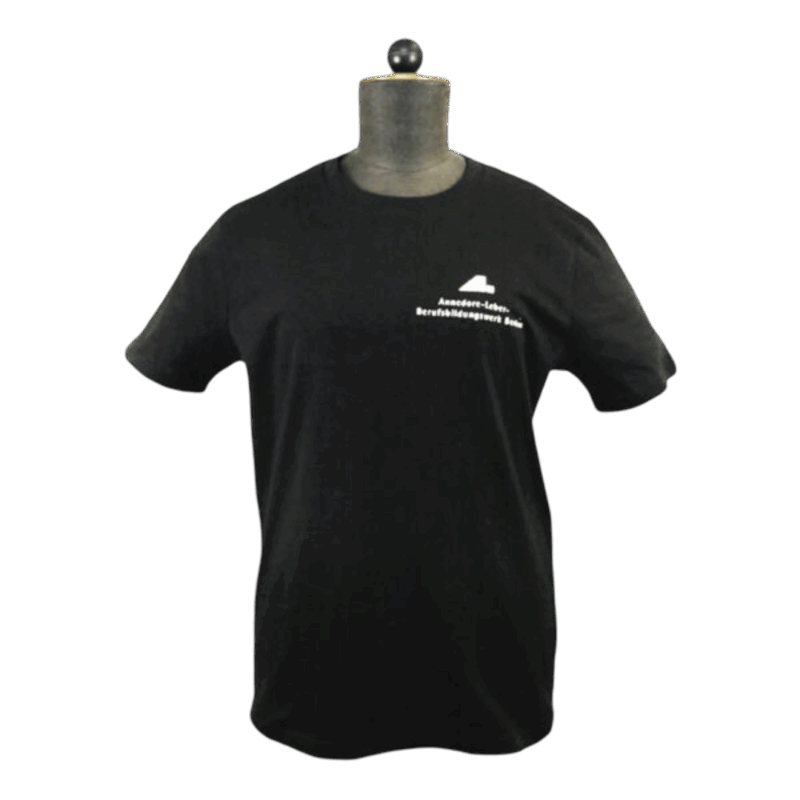 T-Shirt mit Annedore-Leber-Berufsbildungswerk Logo, schwarz