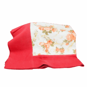 Tischdecke rotes Blumenmuster