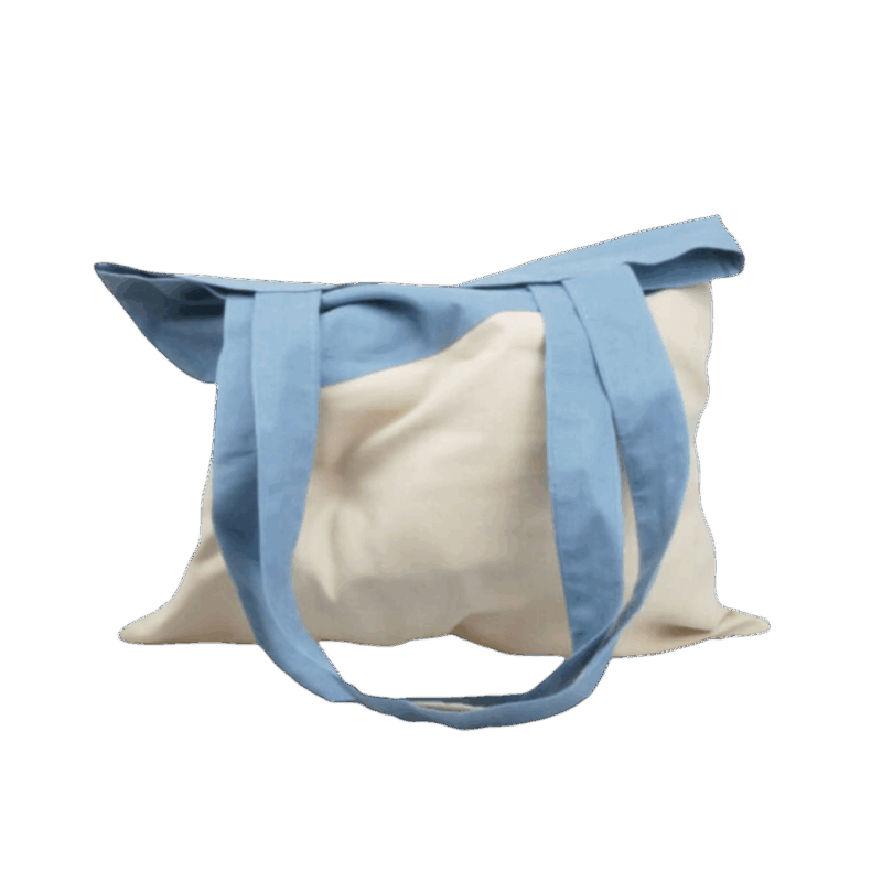 Zweifarben-Einkaufstasche aus Stoff